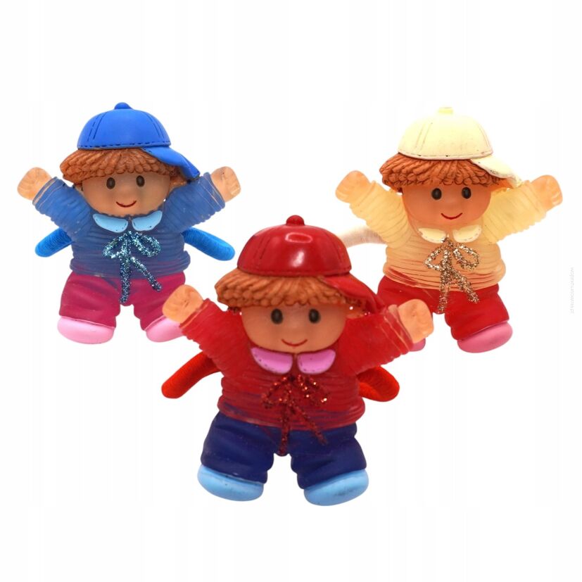 GUMKI DO WŁOSÓW Z OZDOBAMI DZIECIĘCYMI 3 SZTUKI (0881-4 AS)