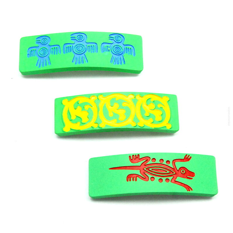 KLAMRY / AUTOMATY DO WŁOSÓW KOLOROWE 3 SZTUKI                                                                      (2426 SA)