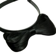 OPASKI DO WŁOSÓW KOKARDY Z WŁOSÓW-CZARNE 3 SZTUKI (0190-35 SA) - 2