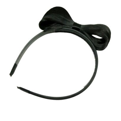 OPASKI DO WŁOSÓW KOKARDY Z WŁOSÓW-CZARNE 3 SZTUKI (0190-35 SA)