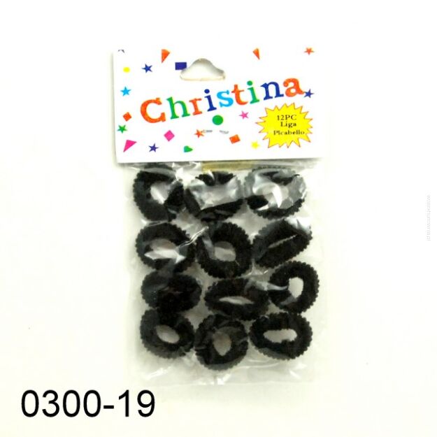 GUMKI MINI CZARNE 12 SZTUK                                                                                          (0300-19)