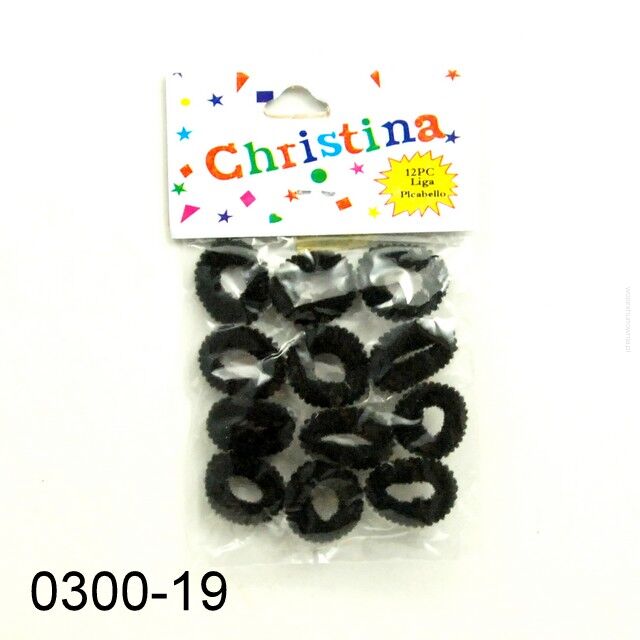 GUMKI MINI CZARNE 12 SZTUK (0300-19)