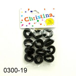 GUMKI MINI CZARNE 12 SZTUK                                                                                          (0300-19)