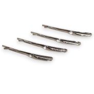 WSUWKI DO WŁOSÓW OZDOBNE SREBRNE KOMPLET 4 SZTUKI                           (5992-17 SA) - 2