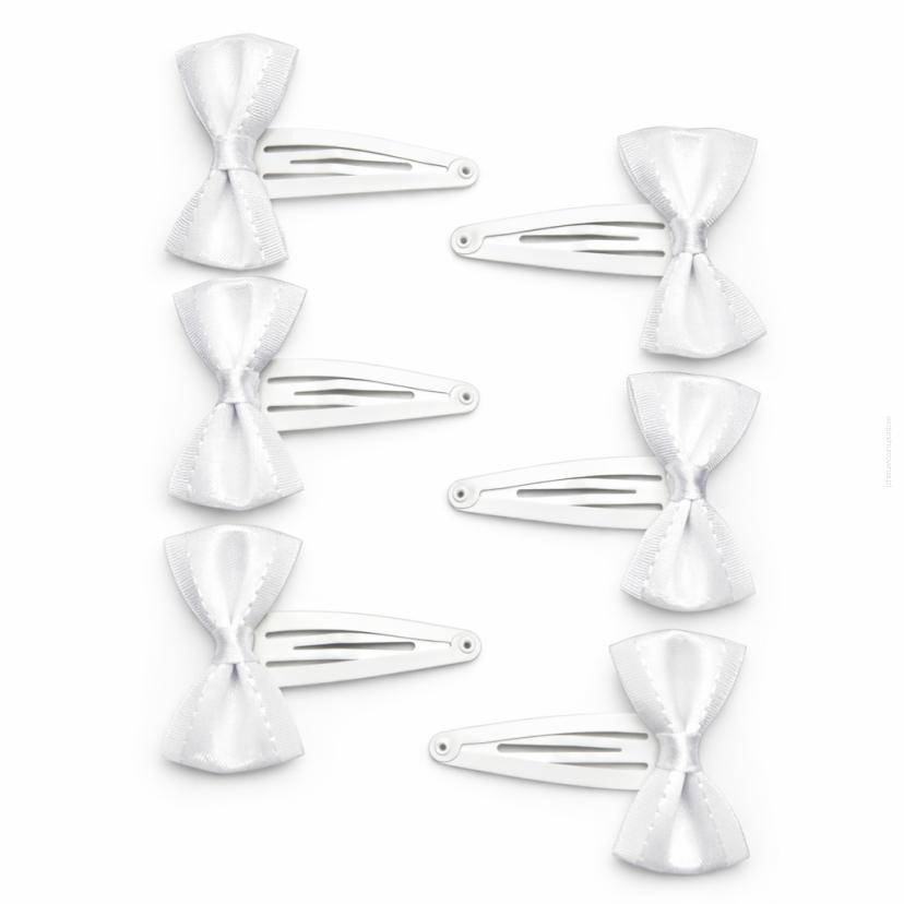 SPINKI / PYKI DO WŁOSÓW KOMUNIJNE KOKARDKI 6 SZTUK (0185-7 p SAH)