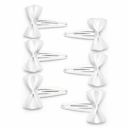 SPINKI / PYKI DO WŁOSÓW KOMUNIJNE KOKARDKI 6 SZTUK (0185-7 p SAH)