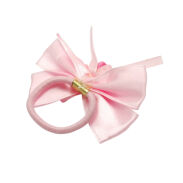 GUMKI DO WŁOSÓW Z RÓŻOWĄ KOKARDKĄ 2 SZTUKI                                           (6860-1 SAH) - 3