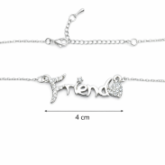 NASZYJNIK Z WISIORKIEM „FRIEND” SREBRNY 0616-106 - 3