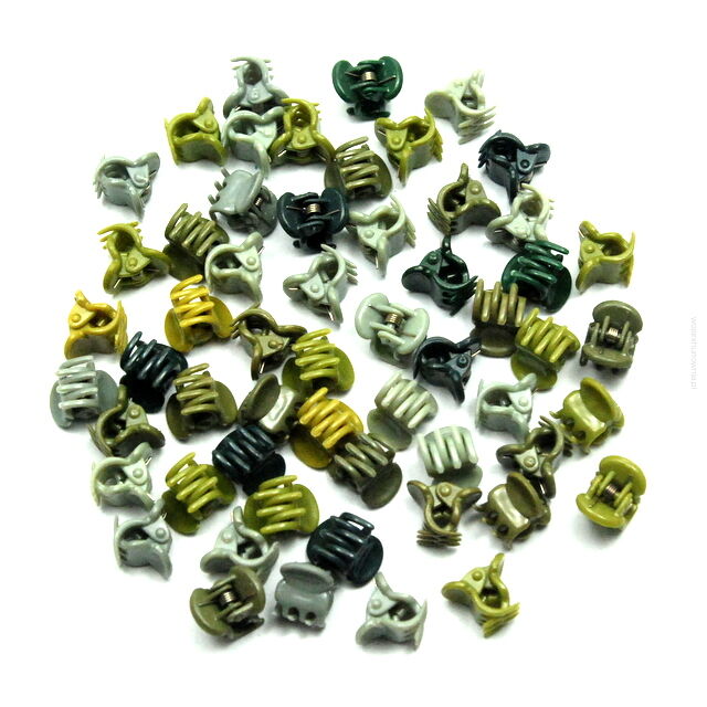 SZCZĘKI / KRABIKI MINI MIX ZIELONY 50 SZTUK                                                        (0146-4 SAH)