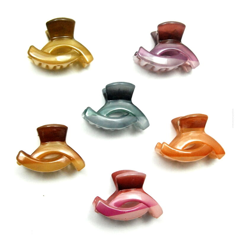 SZCZĘKI / KLAMRY DO WŁOSÓW MAŁE 6 SZTUK                                                             (0129-3 SAM)