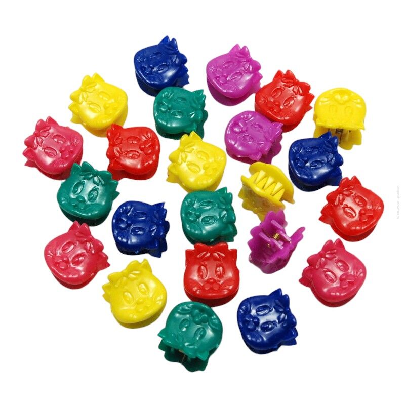 KRABIKI / SZCZĘKI DO WŁOSÓW KOLOROWE 60 SZTUK                                                          (0146-527 SAM3)