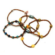 BRANSOLETKI Z KORALIKAMI NA GUMCE – WIELOKOLOROWE                                           (BRGU-8) - 2