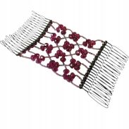 GRZEBIEŃ OZDOBNY NA GUMCE                                                          0028-40 - 2