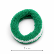 GUMKI DO WŁOSÓW FROTKI DWUKOLOROWE 25 SZTUK                                                  (0006-11 SAH) - 2