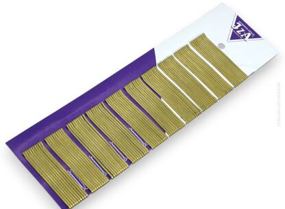 WSUWKA ZŁOTA PROSTA 7 CM BEZ KULKI 100 SZTUK                                  (027/100)