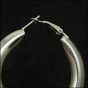 KOLCZYKI KOŁA SREBRNE                                                                                 0689-12 - 4