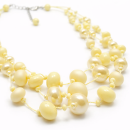 NASZYJNIK / WISIOREK Z ŻÓŁTYMI KORALIKAMI (N-0602/5/3R A-5 SAM C) - 4