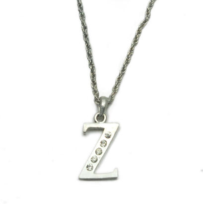 NASZYJNIK METALOWY Z ZAWIESZKĄ  LITERKA "Z"                                                                           (0608-509)