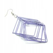 KOLCZYKI METALOWE WISZĄCE 