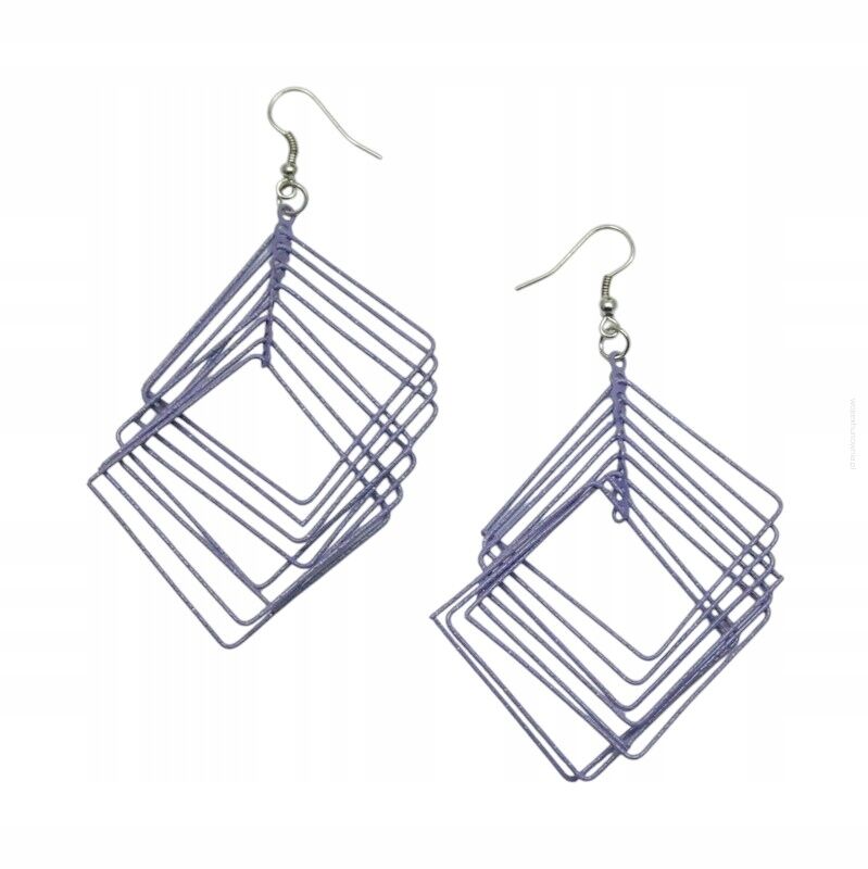 KOLCZYKI METALOWE WISZĄCE 