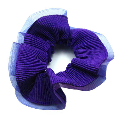 GUMKI DO WŁOSÓW DUŻE OZDOBNE FIOLETOWE (3 SZTUKI) 0028-536