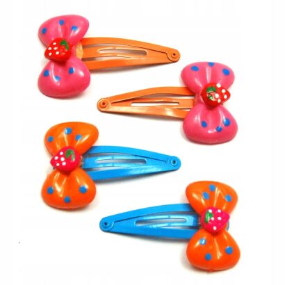 SPINKI / PYKI DO WŁOSÓW DZIECIĘCE KOKARDKI 4 SZTUKI (0169-519)