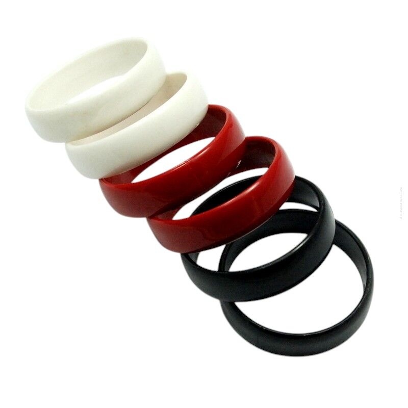 BRANSOLETKI PLASTIKOWE KOLOROWE 6 SZTUK                                                                      (8927 SAM)