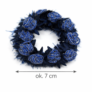 GUMKI DO WŁOSÓW OZDOBNE Z KWIATKAMI 2 SZTUKI                                                  (0176-20 SAH) - 3