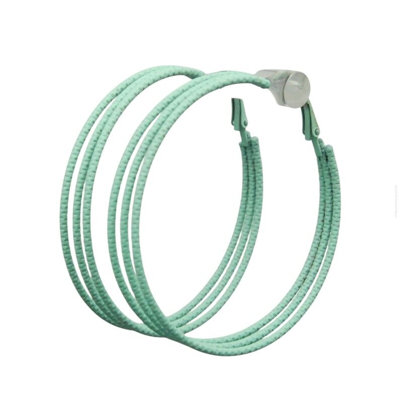 KOLCZYKI  METALOWE KOŁA ZIELONE                                                     (9875 SAH)