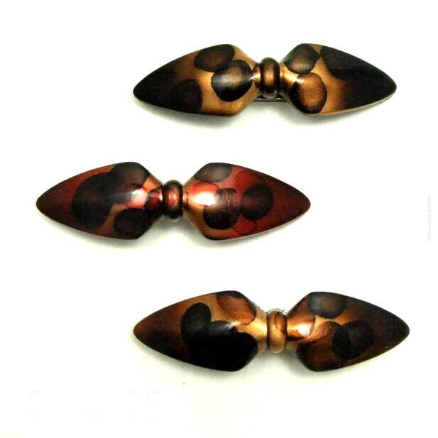 KLAMRY / AUTOMATY DO WŁOSÓW BRĄZOWE 6 SZTUK                                                                                 (0185-05 SA)