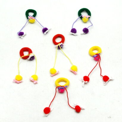 GUMKI DO WŁOSÓW DZIECIĘCE MIX KOLOR (6 SZTUK) (0743 SA)