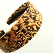 OPASKI DO WŁOSÓW SZEROKIE PANTERKA BRĄZ OZDOBNE 3 SZTUKI (8849 SA) - 2