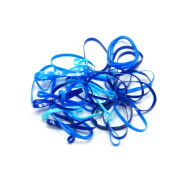 GUMKI DO WŁOSÓW RECEPTURKI MIX NIEBIESKI 40 SZTUK (0045-25) - 2