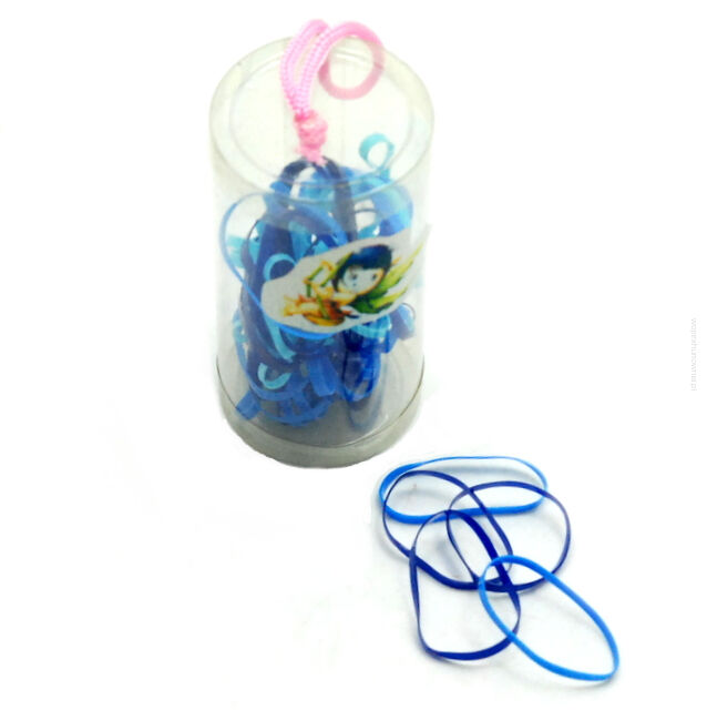 GUMKI DO WŁOSÓW RECEPTURKI MIX NIEBIESKI 40 SZTUK (0045-25)