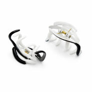 SZCZĘKI/ KLAMRY DO WŁOSÓW BIAŁO-CZARNE 4 SZTUKI                                                       (0217-45 SAM) - 3