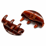 KLAMRY/SZCZĘKI DO WŁOSÓW BRĄZOWE 6 SZTUK (1610-031/3) - 2