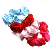 GUMKI DO WŁOSÓW OZDOBNE SCRUNCHIE MIX KOLORÓW (4 SZTUKI)  0176-527 - 2