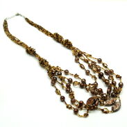 NASZYJNIK / KORALE PIĘCIORZĘDOWE (0606-1003 G) - 3