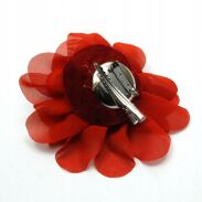 BROSZKA / SPINKA KWIATEK W KOLORZE RDZY                                                (0602-524 S) - 2