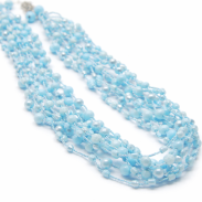 NASZYJNIK / WISIOREK Z NIEBIESKIMI KORALIKAMI (N-0604/6/9R A-2 SAM C) - 2