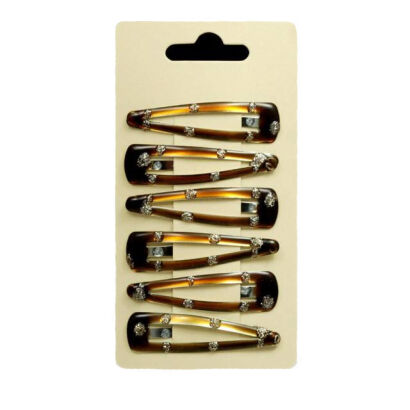 PYKI /SPINKI DO WŁOSÓW DZIECIĘCE BRĄZOWE OBLEWANE PLASTIKIEM 10 SZTUK (7140 SA)