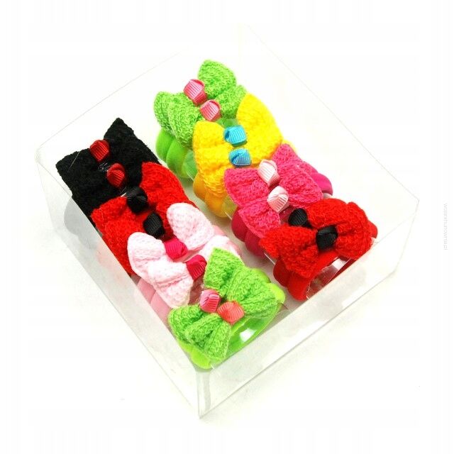 GUMKI DO WŁOSÓW DZIECIĘCE KOKARDKI 16 SZTUK (1511-024/3 SA)