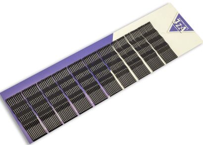 WSUWKI DO WŁOSÓW IZA KARBOWANE CZARNE 2 KULKI 7 CM 100 SZTUK                        (307/100)