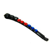 WSUWKI OZDOBNE CZARNE KWADRATOWE KRYSZTAŁKI (6 SZTUK) 0300-02 - 2