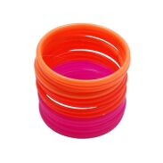 BRANSOLETKI PLASTIKOWE CIENKIE 12 SZTUK                                                                     (1967 SA) - 3