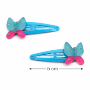 SPINKI / PYKI DO WŁOSÓW Z MOTYLKAMI 4 SZTUKI (0301-9 SAH) - 3