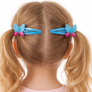 SPINKI / PYKI DO WŁOSÓW Z MOTYLKAMI 4 SZTUKI (0301-9 SAH) - 2