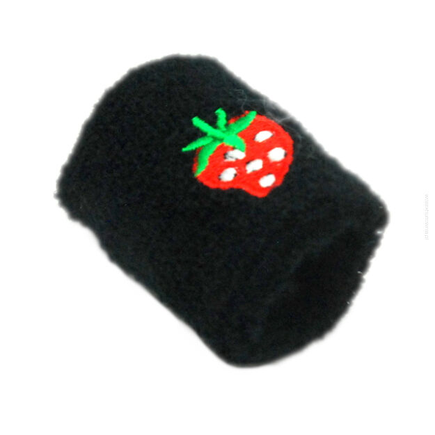 OPASKA Z FROTY NA NADGARSTEK CZARNA                                                                        0004-84