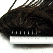 SZCZĘKA / KLAMRA Z WŁOSAMI / DOPINKA  BRĄZOWA                                                      (0137-6 SAH) - 4