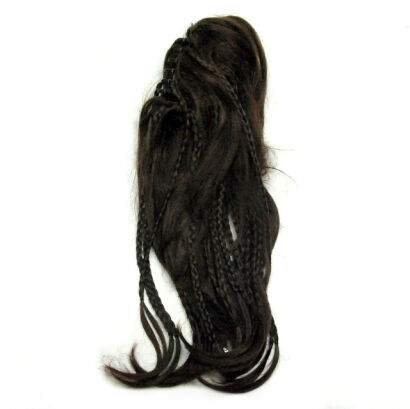 SZCZĘKA / KLAMRA Z WŁOSAMI / DOPINKA  BRĄZOWA                                                      (0137-6 SAH)